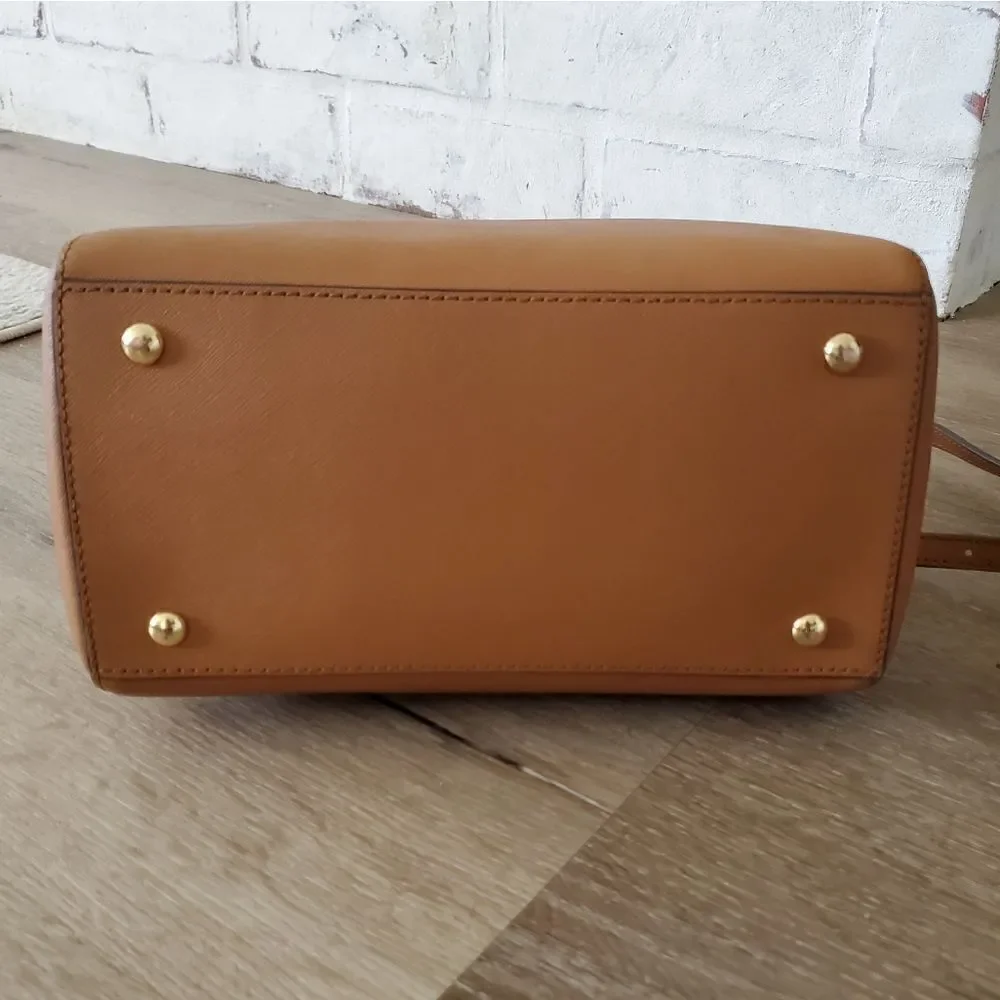 Michael Kors Saffiano Leather Crossbody Satchel and Bi-fold Wallet